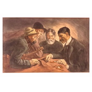 Imre Revesz (1859–1945), Genre Scene with Four Men, late 19th–early 20th century