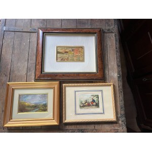 Lotto di piccole opere d'arte e miniature di scuola italiana dei secoli XIX e XX