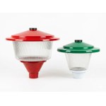 Pair of vintage Space Age-style garden lanterns, Italy, 1960s–1970s