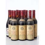 Set of 9 bottles of Valfieri Nebbiolo wine from Marengo-Lugniere, Alba, vintage years 1971 and 1974