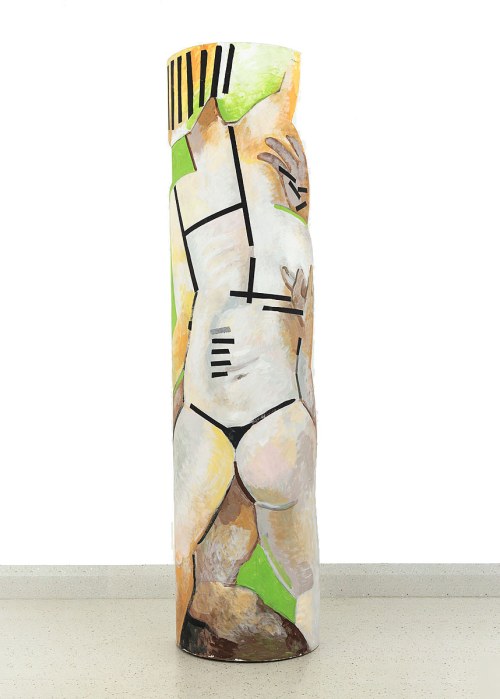 Wojciech Fangor (1922-2015), z cyklu Tuby życiośmiertne, 2003 (Słupy)