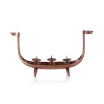 A candleholder shaped like a Wikignów ship, Polish Ocean Lines
