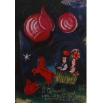 Designed by Adam KILIAN (1923–2016), Poster: 11th National Festival of Folk Bands and Singers, Kazimierz, 1977