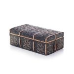 A cassette bound with copper sheet featuring the Cieszyn Hooks motif