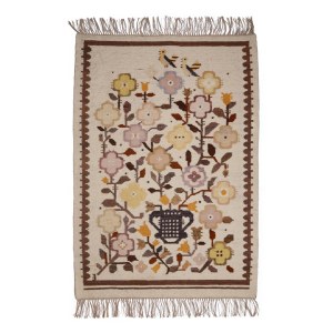 Kilim with a floral bouquet motif, Cepelia