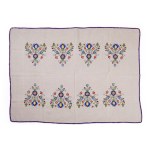 Hand-embroidered tablecloth—Kashubian motif