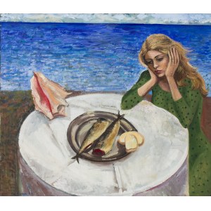 Katarzyna Karpowicz (nata nel 1985 a Cracovia), Ragazza con natura morta, 2016