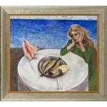 Katarzyna Karpowicz (nata nel 1985 a Cracovia), Ragazza con natura morta, 2016