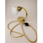 Elegant table lamp - Brass frame - Functional - Decorative design - Czechoslovakia - First half of the 20th century