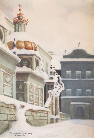 Miedzysław SZCZERBIŃSKI, KAPLICA ZYGMUNTOWSKA POD ŚNIEGIEM, 1938