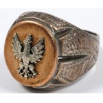 RING WITH THE POLISH EAGLE, Poland, Warsaw, Warmet, ca. 1980