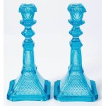 PAIR OF CANDLESTICKS, Poland, Dąbrowa Górnicza, "Ząbkowice" Steelworks, early 20th century