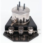 LIQUOR SET IN THE SHAPE OF A METALLURGICAL FURNACE, Poland, ca. 1970
