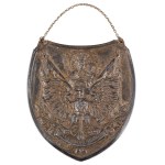 A GORGET FEATURING OUR LADY OF CZĘSTOCHOWA ON AN EAGLE, Poland, ca. 1930