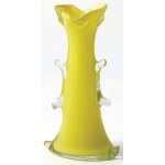 "SHARK FIN" VASE, Poland, Tarnowiec Glassworks, ca. 1980