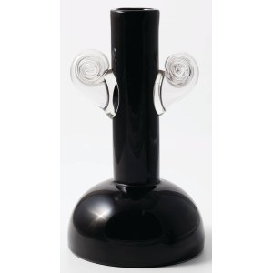VASE WITH SNAILS, Poland, Huta Tarnowiec, ca. 1980