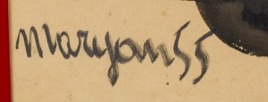 Pinchas Burstein \ Maryan (1927 Nowy Sącz - 1977 Nowy Jork), Kompozycja, 1955