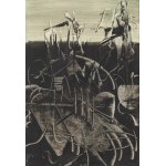 Alfred Lenica (1899 Pabianice - 1977 Warszawa), Pejzaż fantastyczny