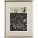 Alfred Lenica (1899 Pabianice - 1977 Warszawa), Pejzaż fantastyczny