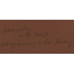 Jacek Sempoliński (1927 Warschau – 2012 Warschau), „Der Gekreuzigte bei der Heiligen Anna“, 2007