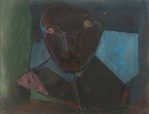 Stasys Eidrigevicius (ur. 1949, Mediniszki na Litwie), Portret , 1992