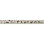 Zbigniew Makowski (1930 Warschau – 2019 Warschau), Ohne Titel – doppelseitiges Objekt, 1982
