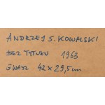 Andrzej S. Kowalski (1930, Sosnowiec – 2004, Katowice), Untitled, 1963