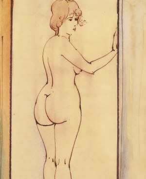 Henryk Płóciennik (1933 Łódź - 2020 ), Akt, 1988
