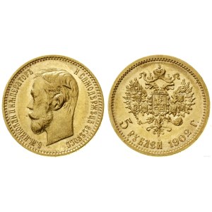 Russia, 5 rubles, 1902 AP, St. Petersburg