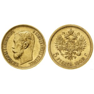 Rosja, 5 rubli, 1902 AP, Petersburg