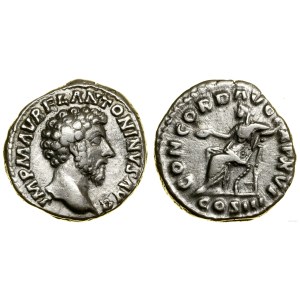 Roman Empire, denarius, (161), Rome