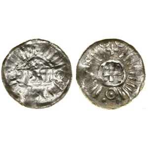 Germany, cross denarius (ca. 970–1000), Magdeburg