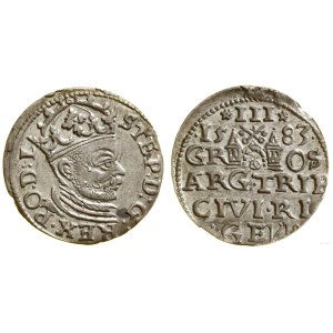 Polska, trojak, 1583, Ryga
