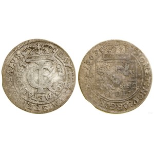 Polska, złotówka (tymf), 1663 AT, Kraków