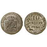 Poland, 10 groszy, 1831 KG, Warsaw