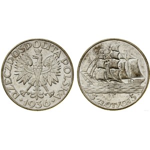 Polska, 5 złotych, 1936, Warszawa