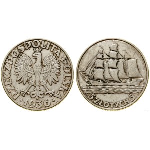 Poland, 5 zlotych, 1936, Warsaw