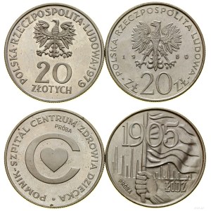Poland, set of 2 x 20 zlotych, Warsaw