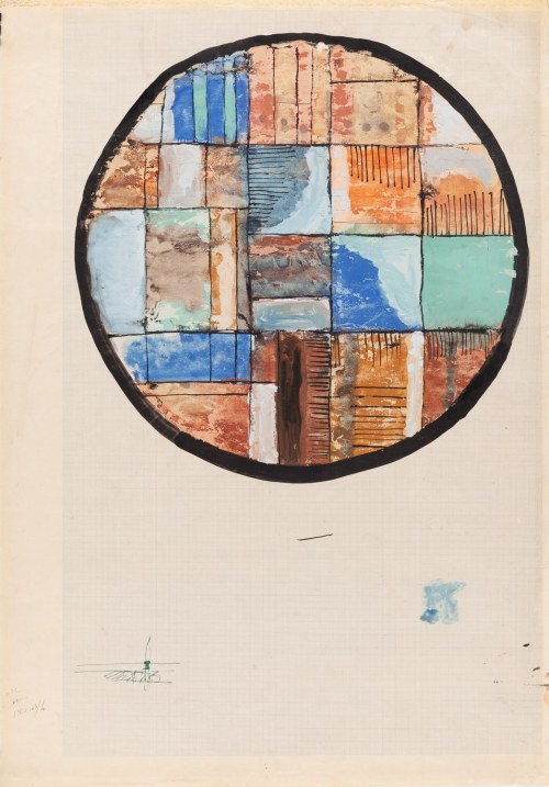 Jan Lebenstein ( 1930 - 1999 ), Szkic do projektu misy, 1958