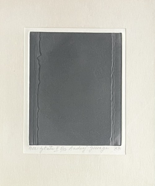 Andrzej Gieraga ( 1934 ), Bez tytułu III, 1988