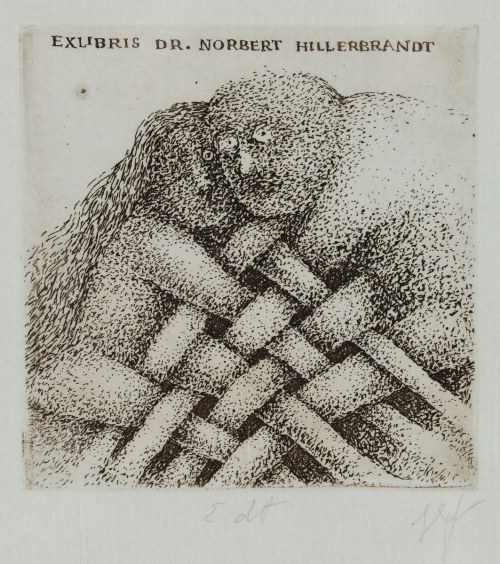 Stasys Eidrigevicius ( 1949 ), EKSLIBRYS NORBERTA HILDEBRANDTA