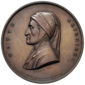 Italian Medals - FIRENZE. Medaglia 1865. 600° nascita di Dante Alig...