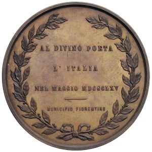 Italian Medals - FIRENZE. Medaglia 1865. 600° nascita di Dante Alig...