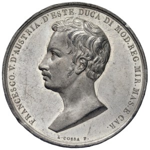 Italian Medals - DUCATO DI MODENA E REGGIO. Francesco V (1846-1859)...