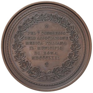 Italian Medals - ROMA Medaglia 1871 V Congresso dell'associazione m...