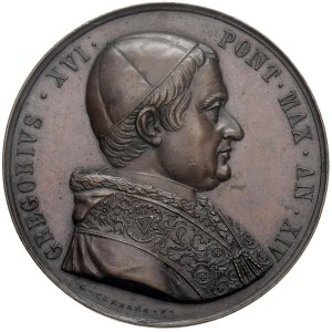 Papal Medals - Stato Pontificio. Gregorio XVI (1831-1846). Medagl...