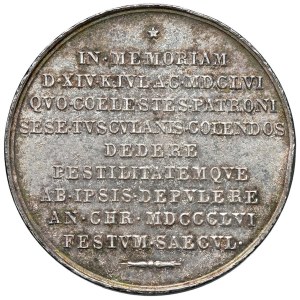 Papal Medals - TUSCOLO. Medaglia 1856. Opus: P. Pasinati. SEBASTI...
