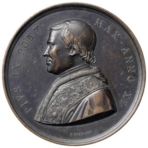 Papal Medals - PIO IX (1846-1878). Medaglia 1856 An. XI. Promulga...