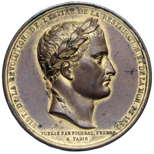 Napoleonic Medals - Napoleone I (1796-1815). Medaglia 1844. Per il rit...