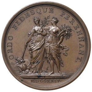 World Medals - FRANCIA. Luigi XV (1715-1774). Medaglia 1724. Opus...